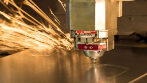 Découpe à la flamme par faisceau laser