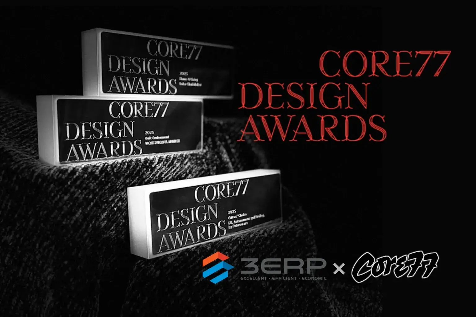 3ERP Produces the 2025 Core77 Design Awards Trophies