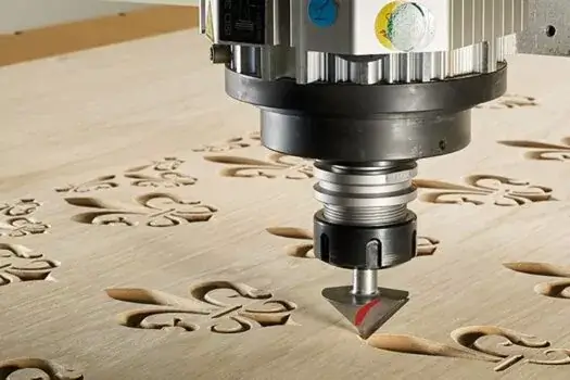 wood part made by cnc routing