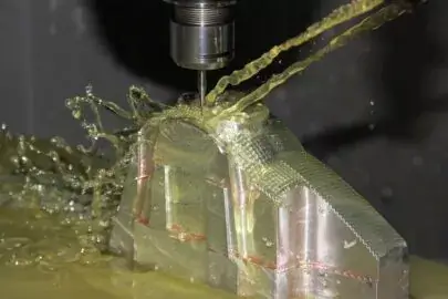 3-axis CNC milling machine cutting metal, ideal for cost-effective prototypes