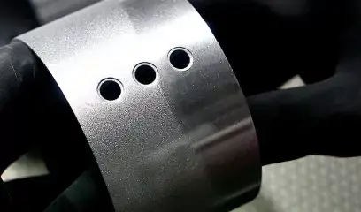 pieza con acabado superficial granallado